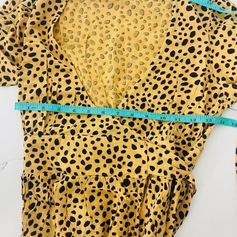 Billabong BNWT Nine Lives Wrap Maxi Dress Gold Dust Long Maxi Size XS - Picture 8 of 12